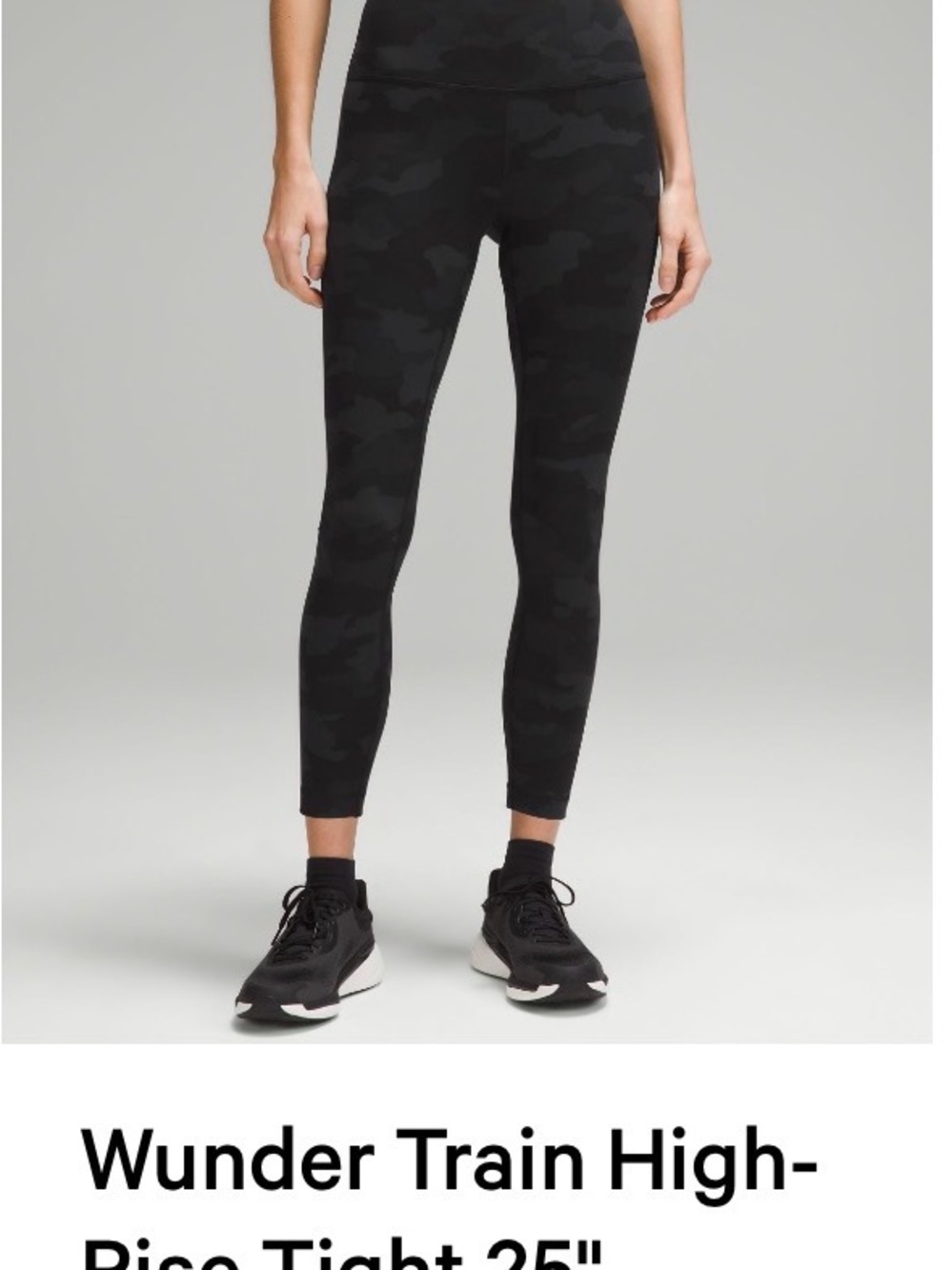 lululemon athletica Black Camo High-Rise Leggings